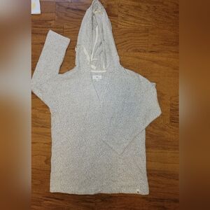 LOFT Lou & Grey Light Gray V-Neck Sweater XS